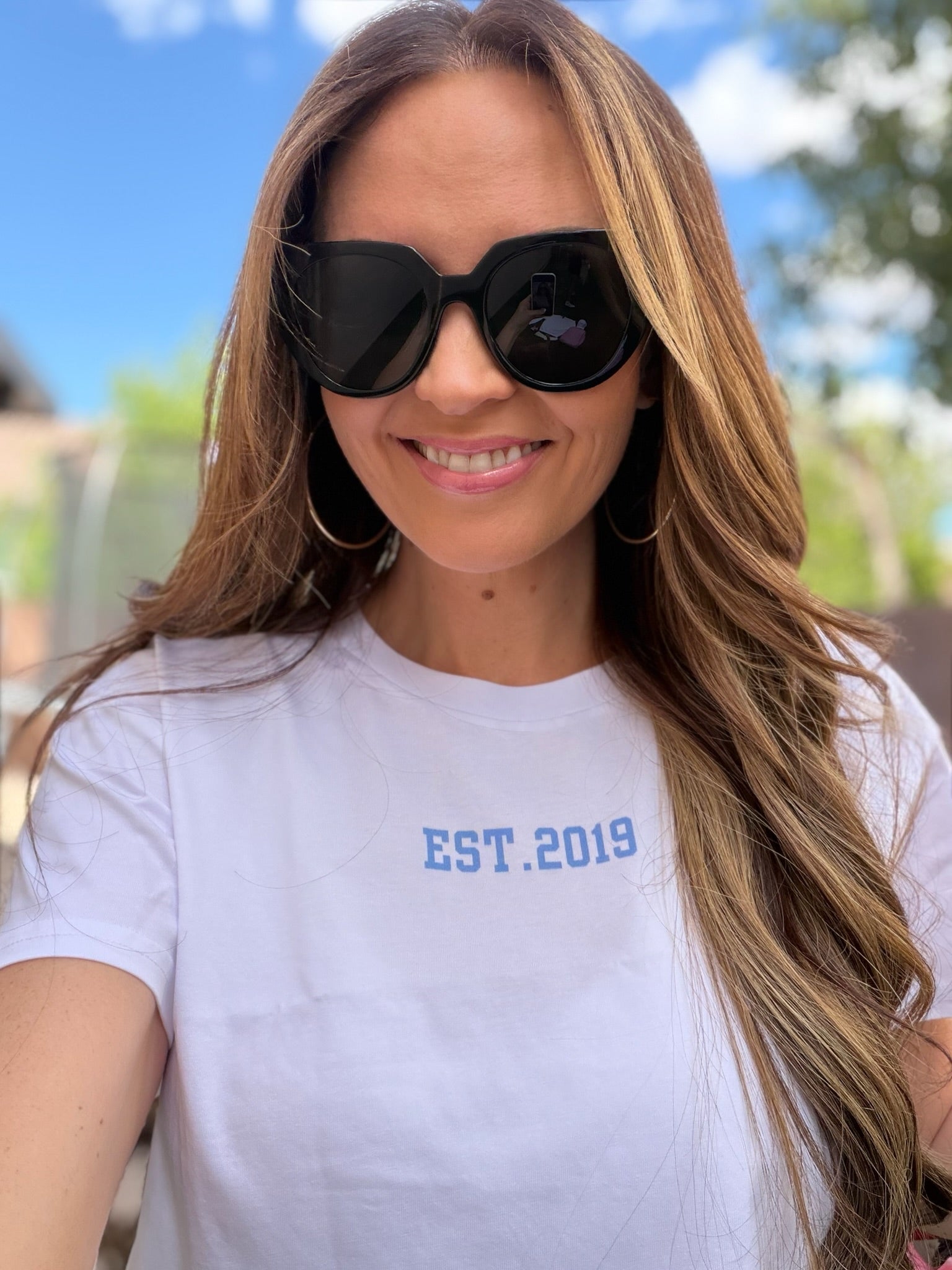 Women's Founding Year Crop T-Shirt - Blue