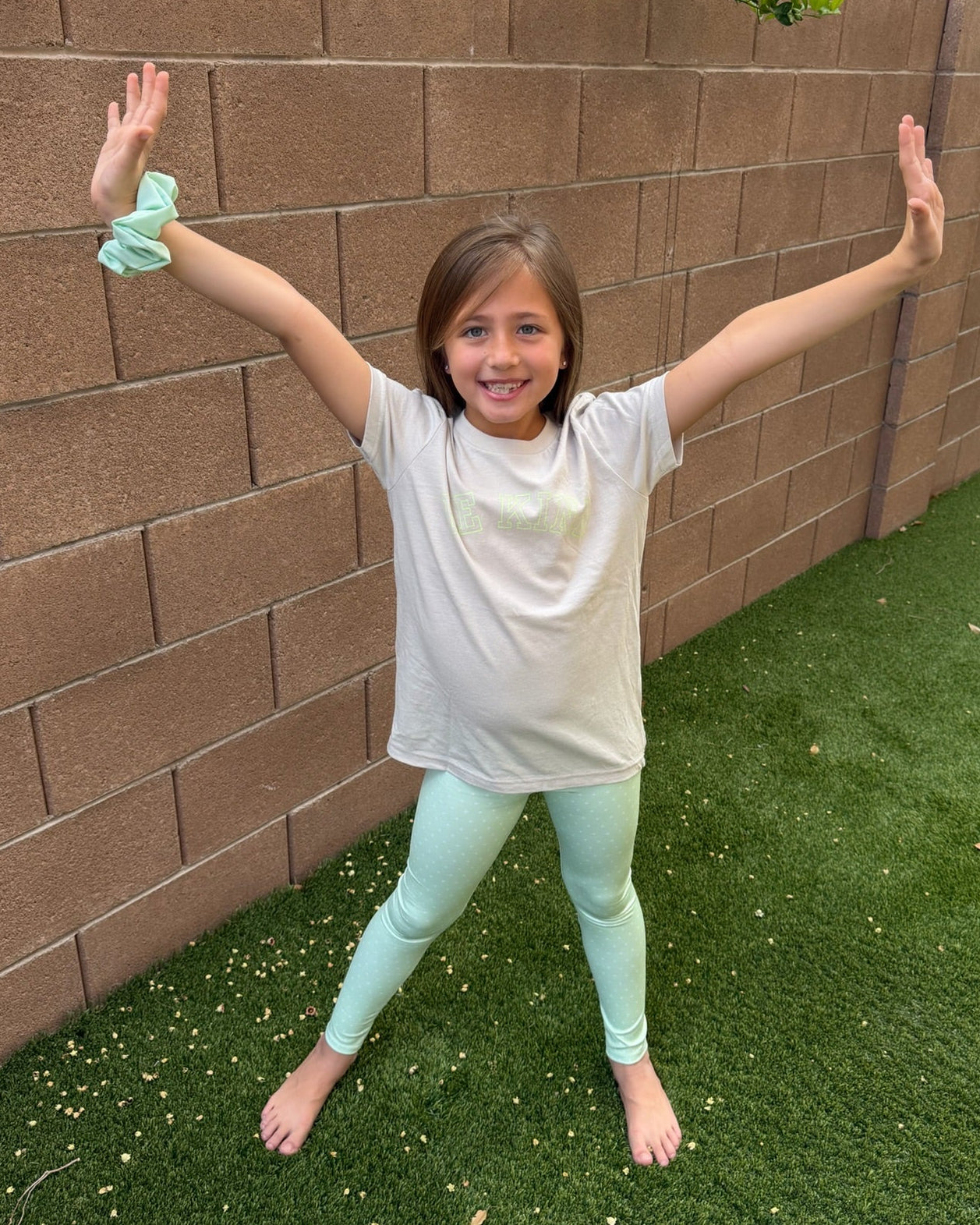 Kids' Everyday Leggings - Youth Fit Green