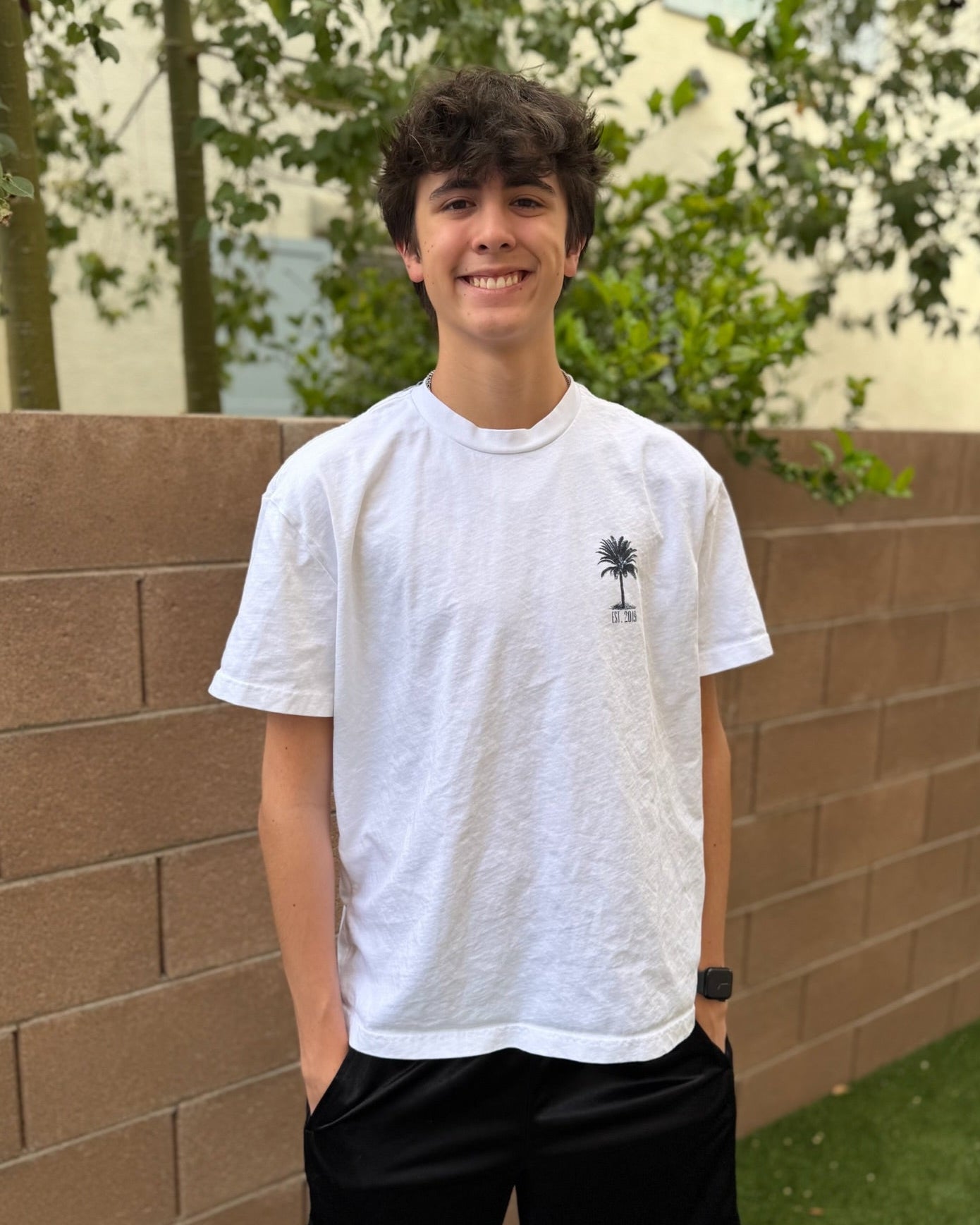 Men’s Coastal Palm Tree Boxy T-Shirt