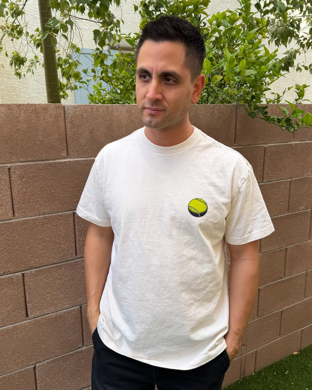 Men's Members Only Tennis Club Graphic Boxy T-Shirt