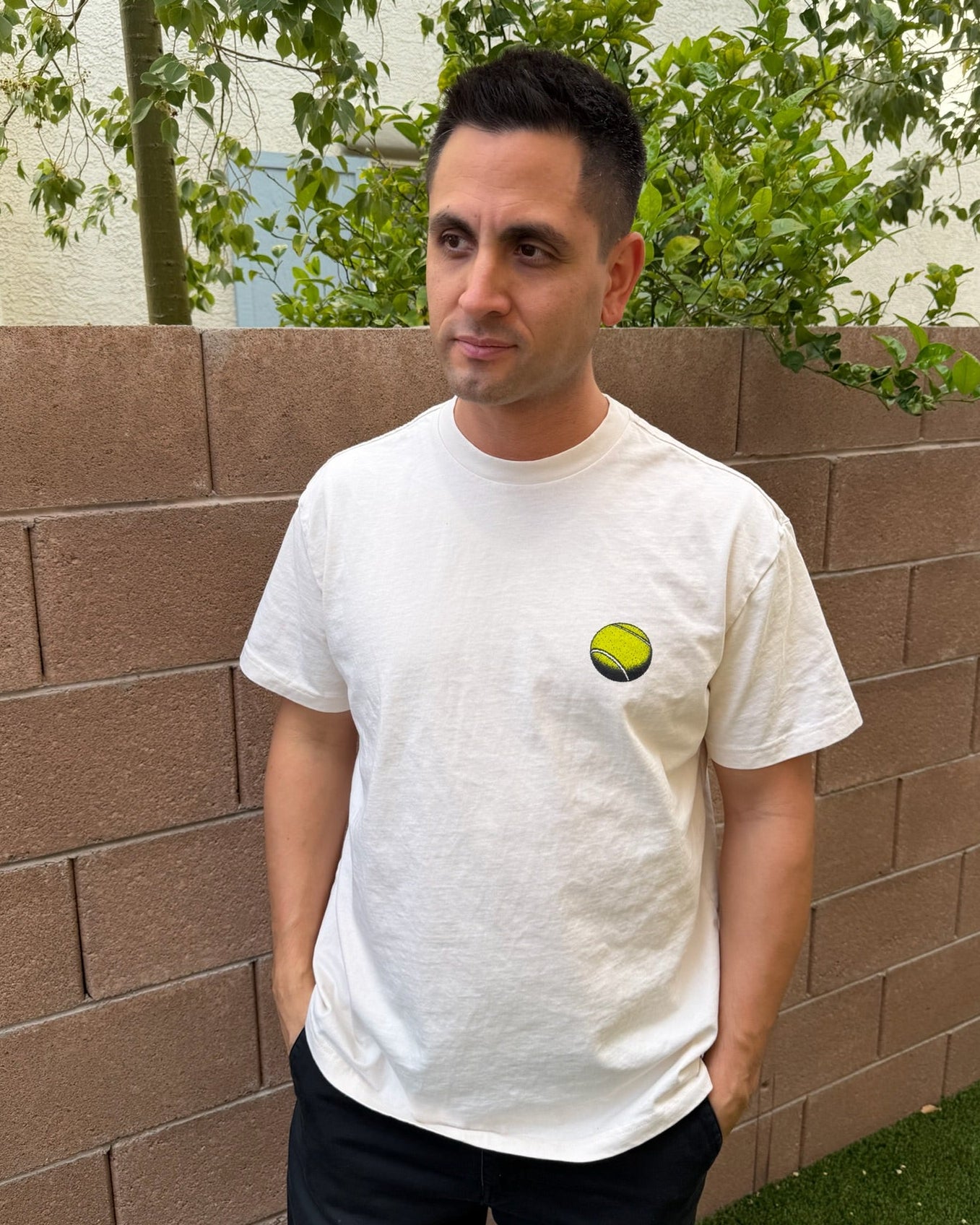 Men's Members Only Tennis Club Graphic Boxy T-Shirt