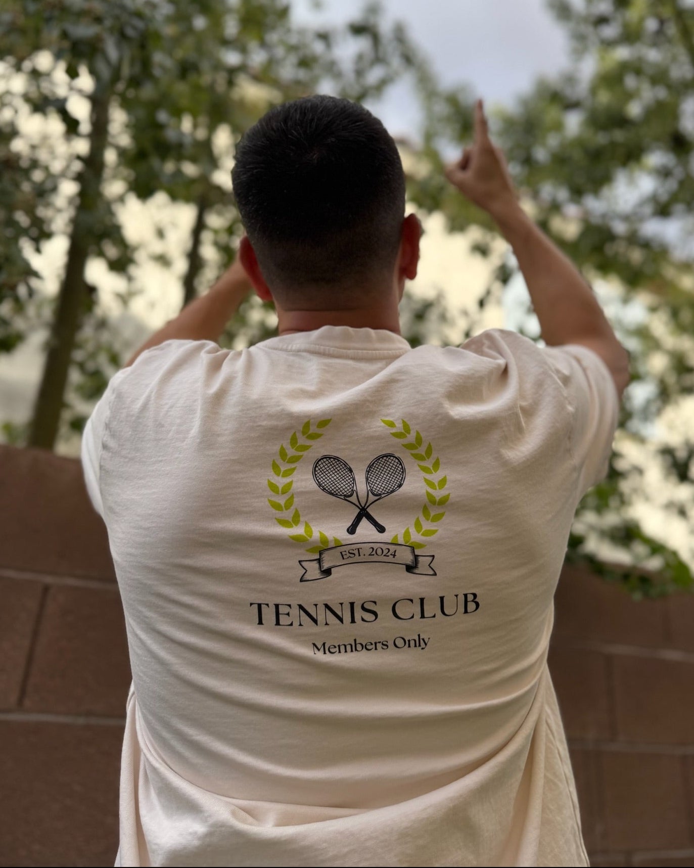 Men's Members Only Tennis Club Graphic Boxy T-Shirt