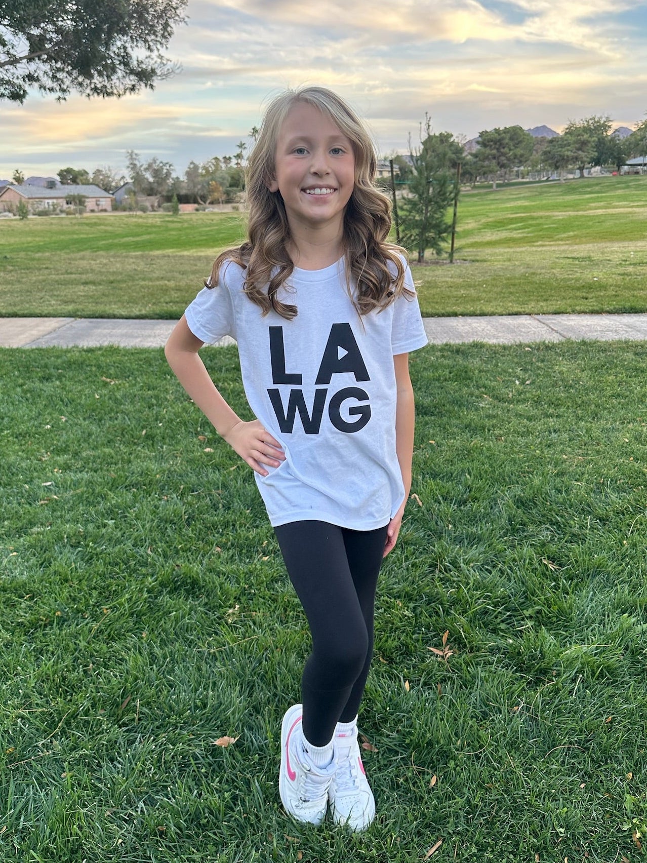 LAWG Kids' T-Shirt - Black Print
