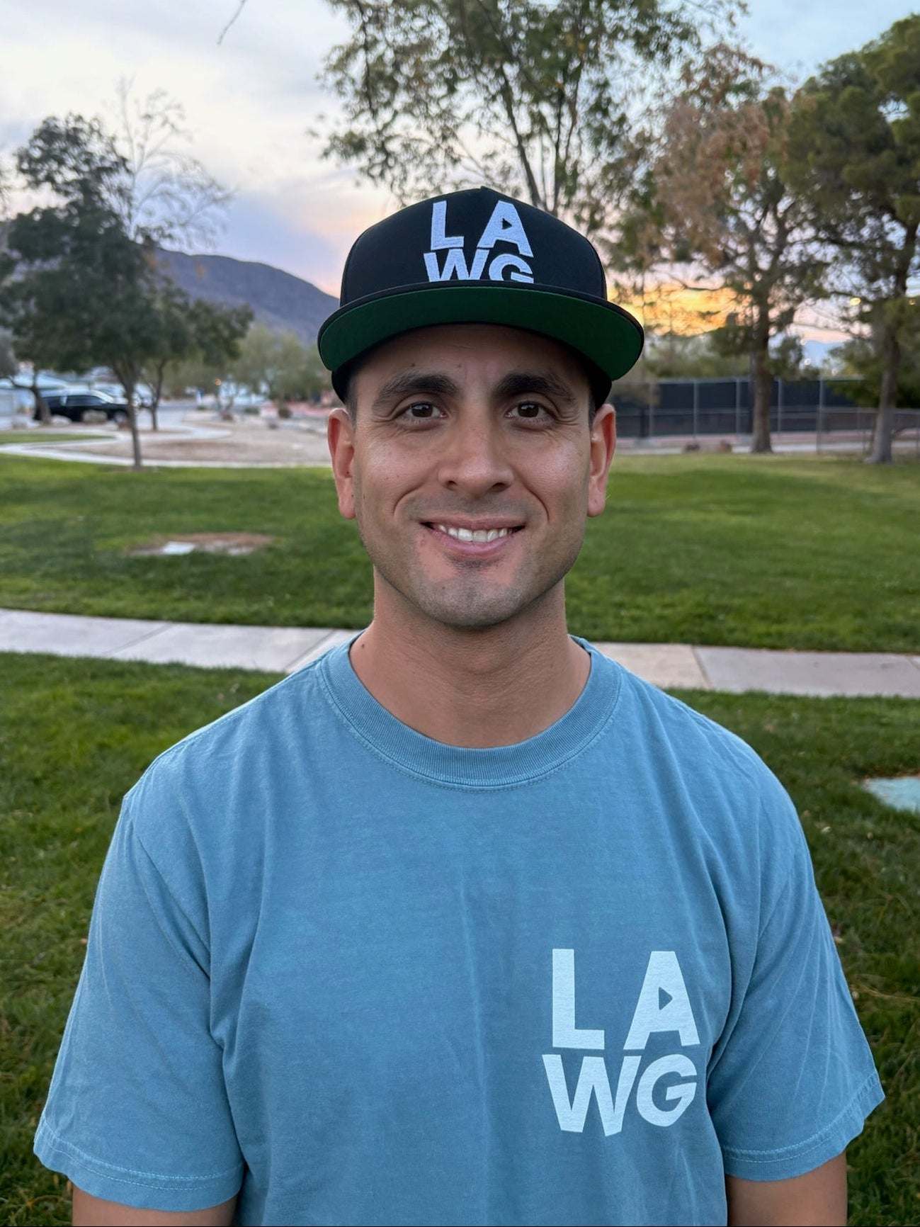 LAWG STACKED Black Snapback Hat