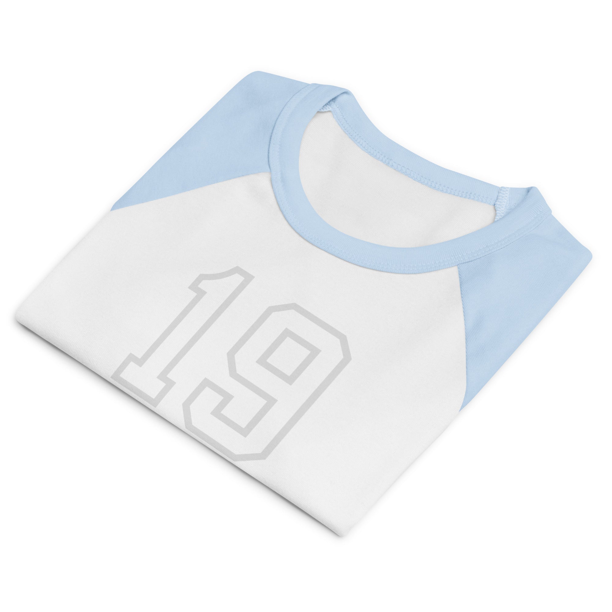 Women’s Signature 19 Raglan Baby T-Shirt - Blue/Gray
