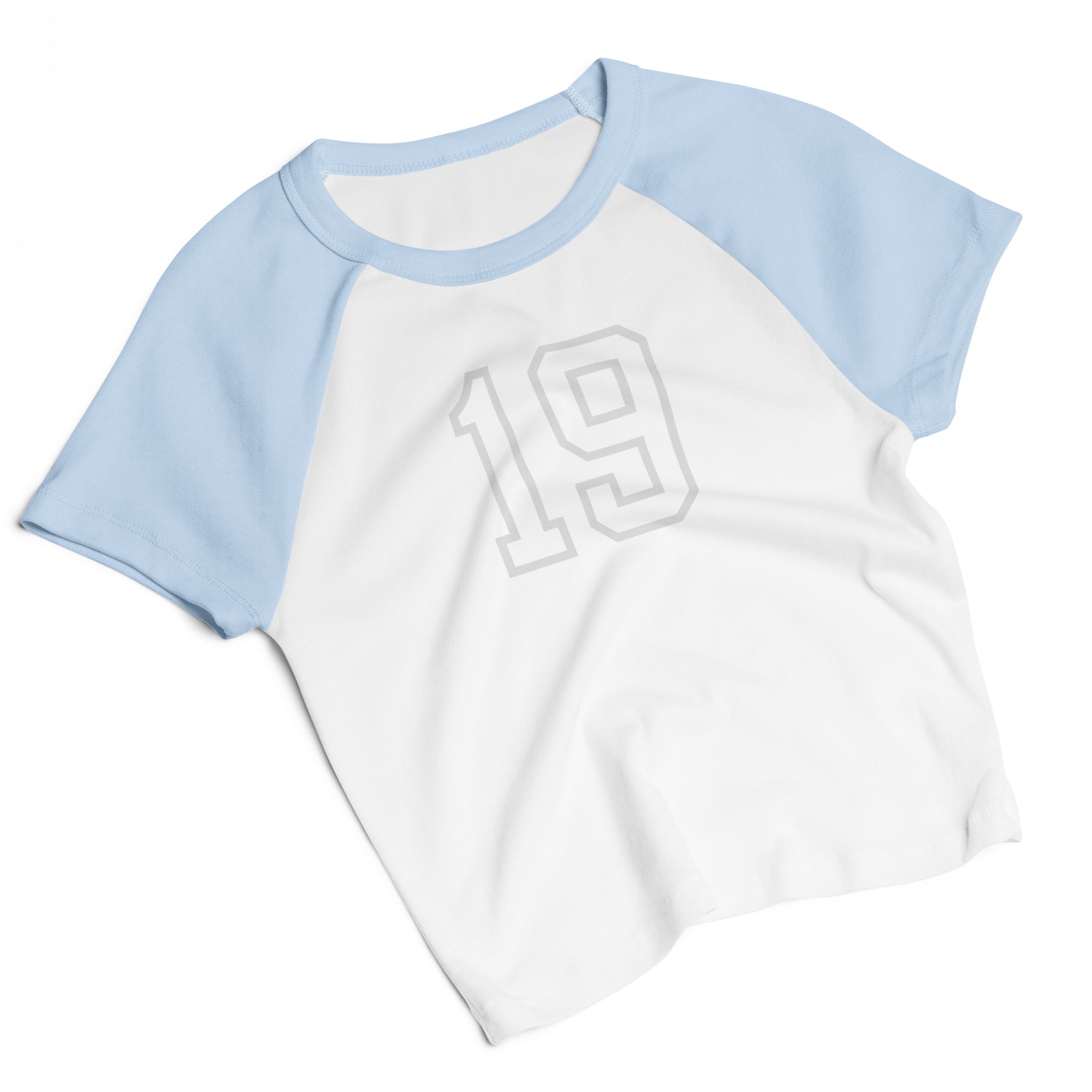 Women’s Signature 19 Raglan Baby T-Shirt - Blue/Gray